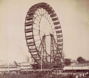 Giant Pleasure Wheel at the Chicago Exposition 1903