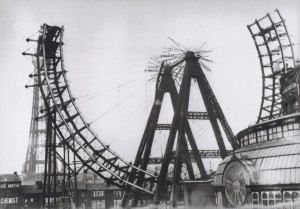 Demolition of the Blackpool Giant Wheel in 1928